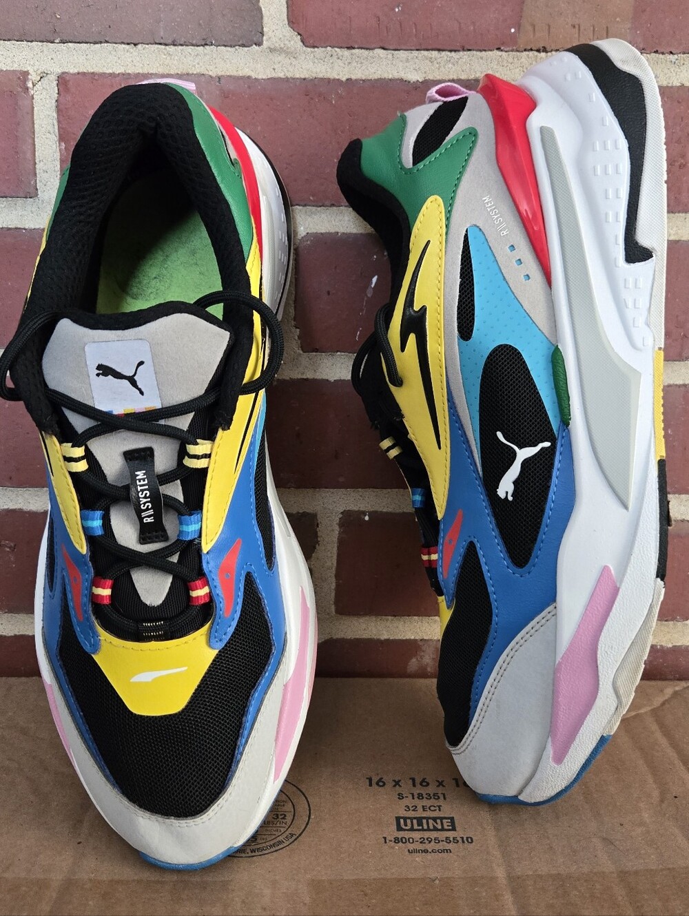 Puma RS-Fast Sneakers Men’s 10.5 Colorblock Chunky Retro Running Shoes